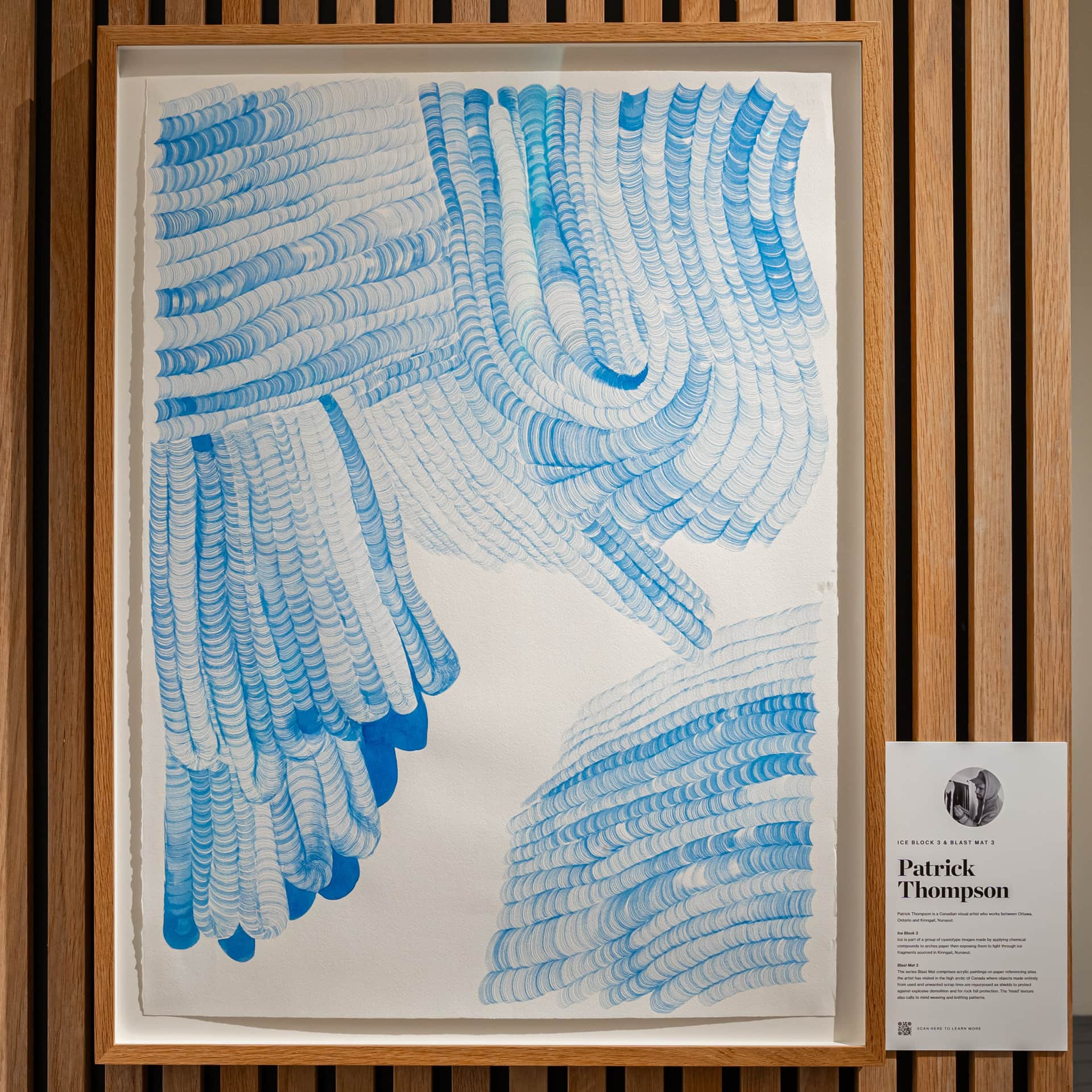 Patrick Thompson, Blast Mat 3, installed at Canada Goose, New Jersey, American Dream